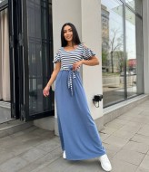 Длинное трикотажное платье летнее DG-d41252A350