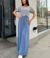 Длинное трикотажное платье летнее DG-d41252A350