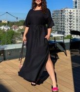 Платье льняное длинное DG-p15534A450