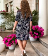 Комбинированное платье TBY-585A350