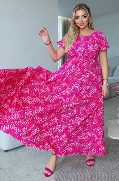 Штапельное платье большого размера PRAT-2281A550