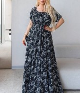 Штапельное платье большого размера PRAT-2281A550