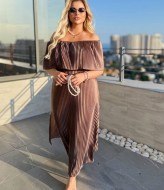 Платье из ткани плиссе  MA-N2098A620