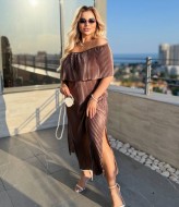 Платье из ткани плиссе  MA-N2098A620