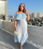 Платье из ткани плиссе  MA-N2098A620