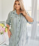 Платье рубашка длинное летнее VOJ-1016A700