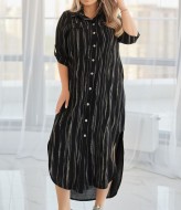 Платье рубашка длинное летнее VOJ-1016A700