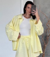 Льняной костюм с шортами  LID-623A900