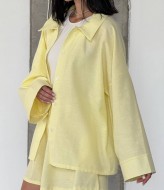 Льняной костюм с шортами  LID-623A900