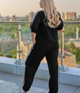 Костюм с лампасами женский  VOJ-1030A740