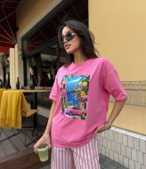 Женская футболка с принтом SSY-09A400