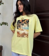 Женская футболка с принтом SSY-09A400