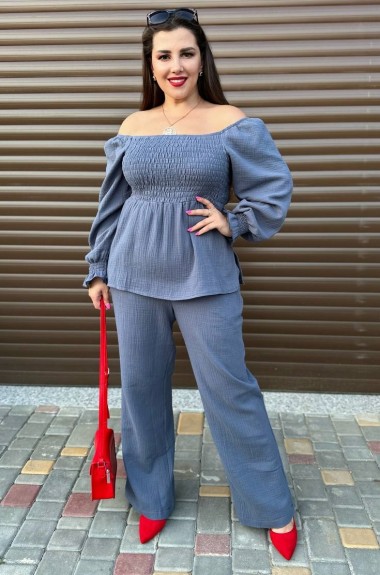 Красивый брючный костюм женский VL-874A450 Красивый брючный костюм женский VL-874A450