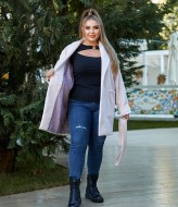 Полупальто для полных женщин LR-6423A750