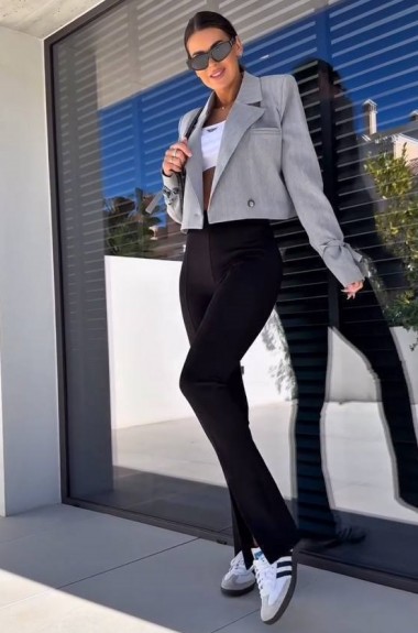 Штаны с разрезом внизу  IMMA-313A320