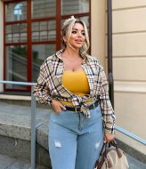 Рубашка клетчатая женская CUR-1013A480