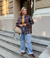 Рубашка клетчатая женская CUR-1013A480