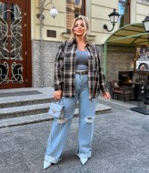 Рубашка клетчатая женская CUR-1013A480