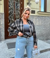 Рубашка клетчатая женская CUR-1013A480