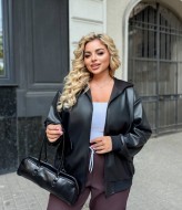 Бомбер с капюшоном женский  CUR-883A620