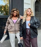 Бомбер с капюшоном женский  CUR-883A620