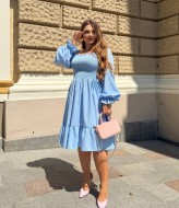 Платье с воланом CUR-1011A500