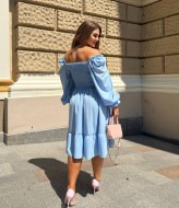 Платье с воланом CUR-1011A500