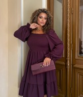 Платье с воланом CUR-1011A500