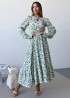 Платье в цветочек длинное  IMMA-381A490