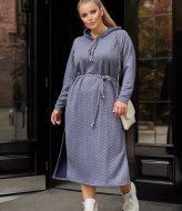 Платье с капюшоном длинное YM-05670A8