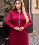 Платье с капюшоном длинное YM-05670A8