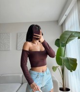 Женский топ с длинным рукавом DMP-A7119A190 Женский топ с длинным рукавом DMP-A7119A190