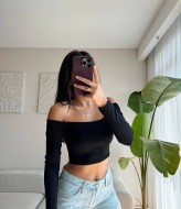 Женский топ с длинным рукавом DMP-A7119A190 Женский топ с длинным рукавом DMP-A7119A190