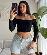 Женский топ с длинным рукавом DMP-A7119A190 Женский топ с длинным рукавом DMP-A7119A190