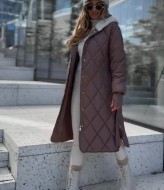 Пальто на меху женское EST-5719A1450 Пальто на меху женское EST-5719A1450