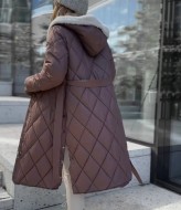 Пальто на меху женское EST-5719A1450 Пальто на меху женское EST-5719A1450