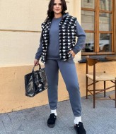 Костюм на флисе с жилеткой женский DOL-328A1050