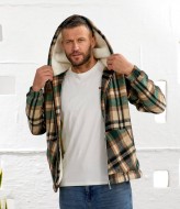 Байкова чоловіча сорочка на хутрі KUT-1751A820