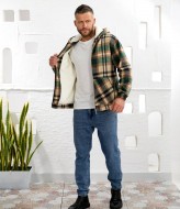 Байкова чоловіча сорочка на хутрі KUT-1751A820