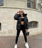 Женский пуховик с капюшоном  FAV-M465A2000