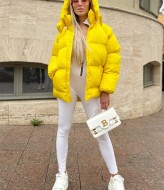 Женский пуховик с капюшоном  FAV-M465A2000