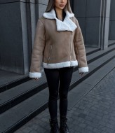 Дубленка женская замшевая  FAV-M541A1650