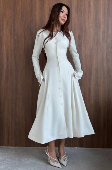 Платье со шнуровкой на спине MOK-636A629 Платье со шнуровкой на спине MOK-636A629