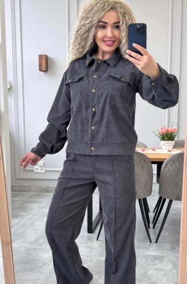 Жіночий вельветовий костюм IND-2084A600 Жіночий вельветовий костюм IND-2084A600