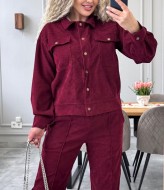 Женский вельветовый костюм IND-2084A600