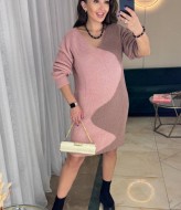 Вязаное короткое платье  IND-5062A600