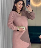 Вязаное короткое платье  IND-5062A600