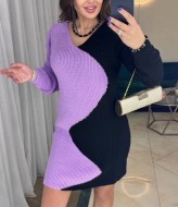 Вязаное короткое платье  IND-5062A600