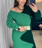 Вязаное короткое платье  IND-5062A600