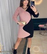 Вязаное короткое платье  IND-5062A600